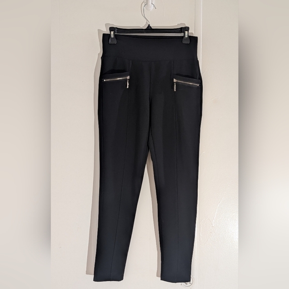 LA 12 ST Pants - Black High-Waisted Leggings